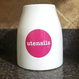 Utensil holder stoneware